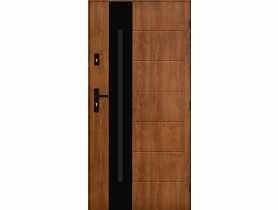 Drzwi zewnętrzne solaris złoty dąb 90p komplet PANTOR