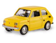 Zdjęcie: Model metalowy Prl Fiat 126P żółty DAFFI