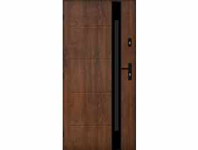 Drzwi zewnętrzne andromeda orzech 90l komplet PANTOR