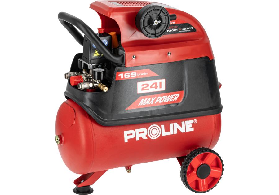 Zdjęcie: Kompresor olejowy 24 L, 1500W/2KM, 8bar, 169L/min PROLINE