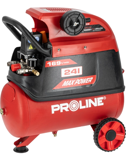 Zdjęcie: Kompresor olejowy 24 L, 1500W/2KM, 8bar, 169L/min PROLINE