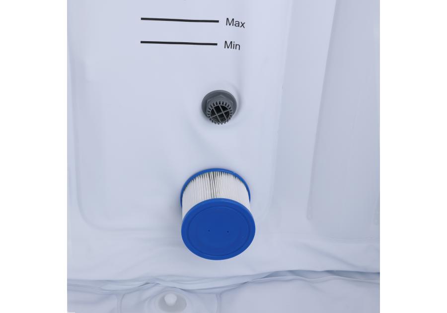 Zdjęcie: Jacuzzi z pompą i podświetleniem LED 180x180x69 cm EUROHIT