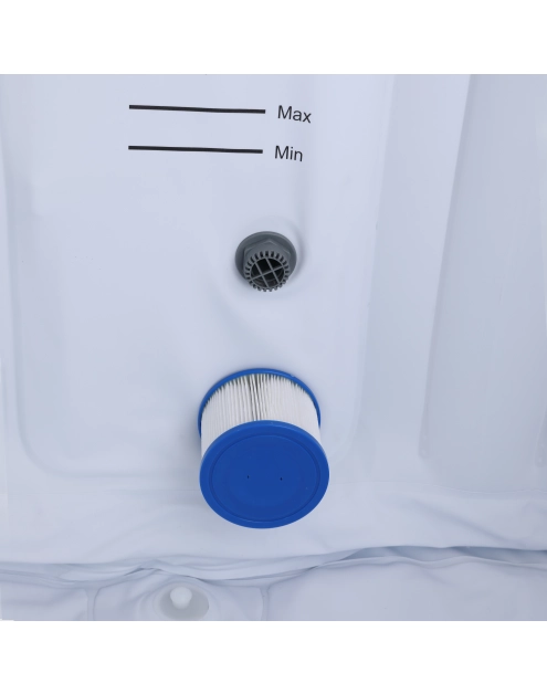 Zdjęcie: Jacuzzi z pompą i podświetleniem LED 180x180x69 cm EUROHIT