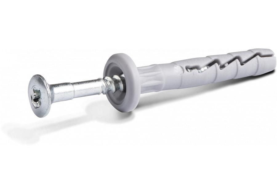 Zdjęcie: Kołek wbijany FX-N-K nylonowy szybkiego montażu z kołnierzem 6x40 mm 100 szt. RAWLPLUG