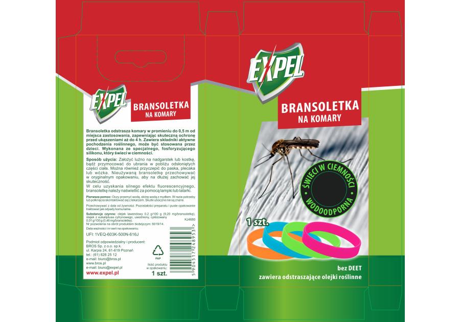 Zdjęcie: Bransoletka na komary EXPEL