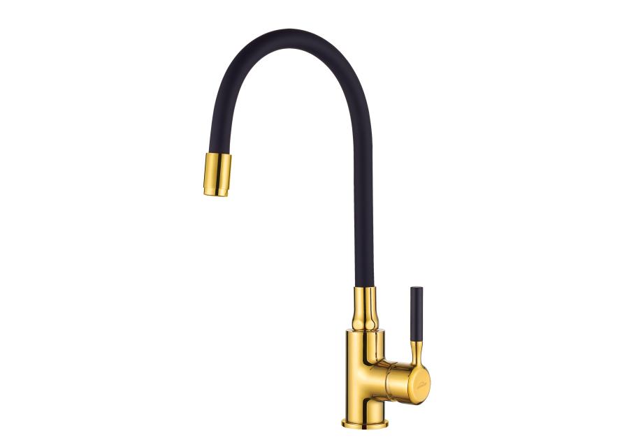 Zdjęcie: Bateria zlewozmywakowa Glamour czarno-złota INVENA