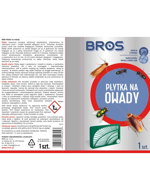 Zdjęcie: Płytka na owady BROS
