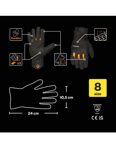 Zdjęcie: Rękawice robocze rozmiar 8 FISKARS