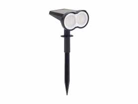 Lampa solarna Led Dual 0,8 W CW czarny STRUHM