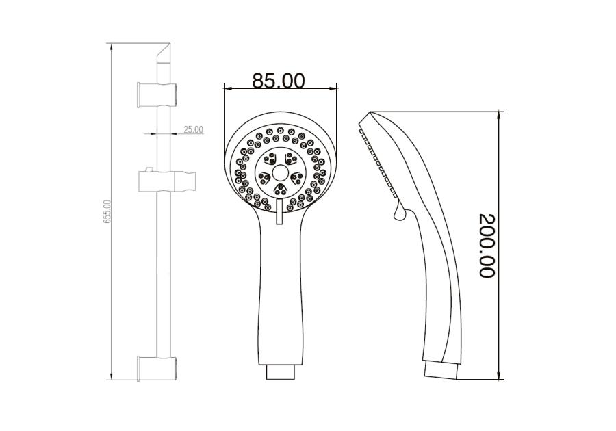 Zdjęcie: Zestaw natryskowy City chrom Invena