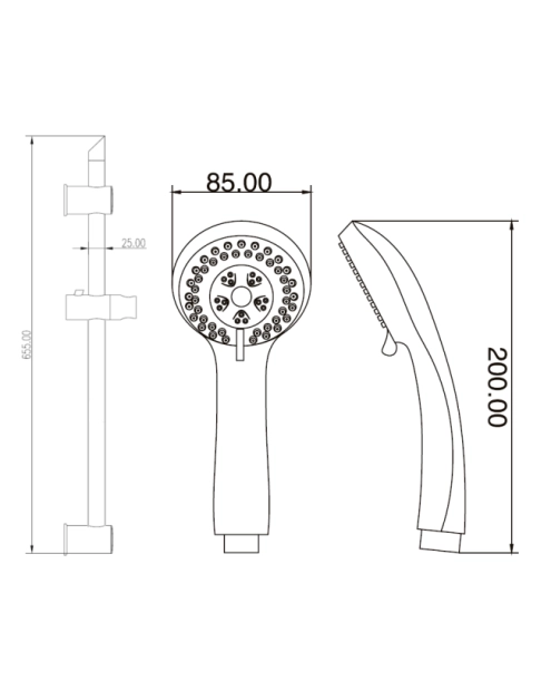 Zdjęcie: Zestaw natryskowy City chrom Invena