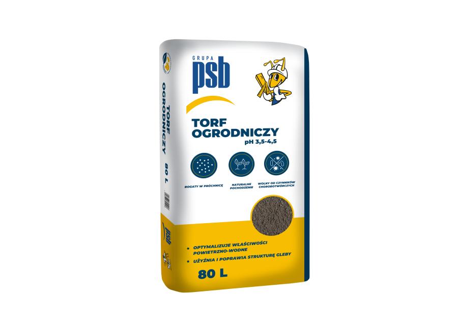 Zdjęcie: Torf ogrodniczy kwaśny pH 3,5-4,5 80 L SN PSB