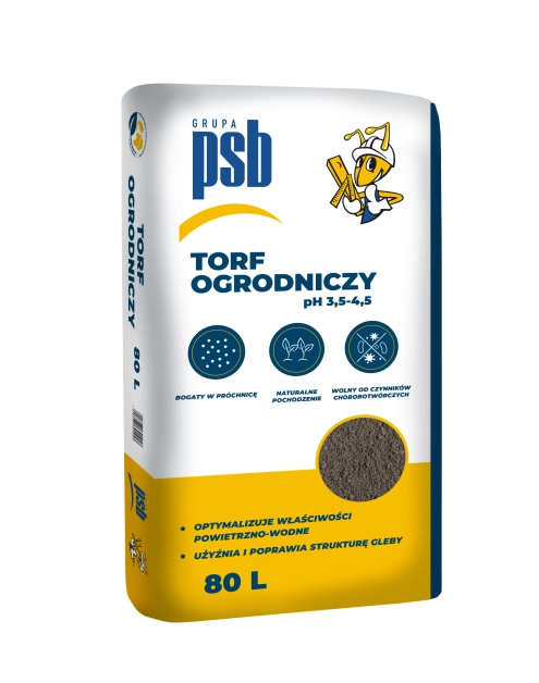 Zdjęcie: Torf ogrodniczy kwaśny pH 3,5-4,5 80 L SN PSB