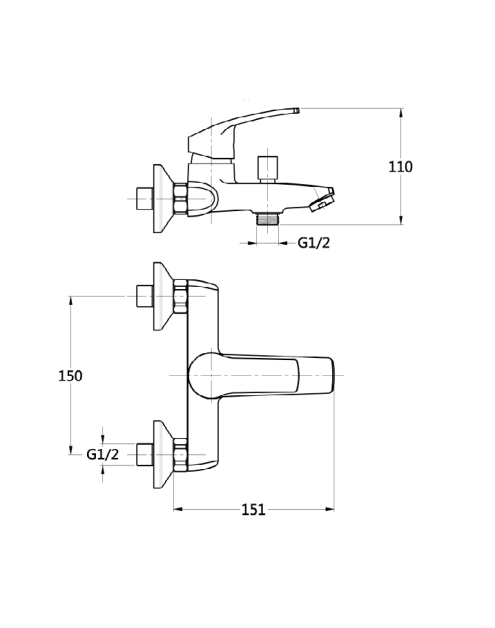 Zdjęcie: Bateria wannowa Malta INVENA