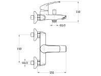 Zdjęcie: Bateria wannowa Malta INVENA