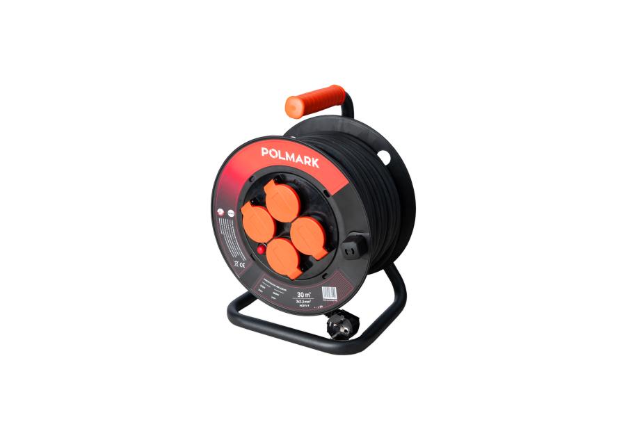 Zdjęcie: Bęben plastikowy mały IP44  30m 3x1,5mm2 H03VV-F POLMARK