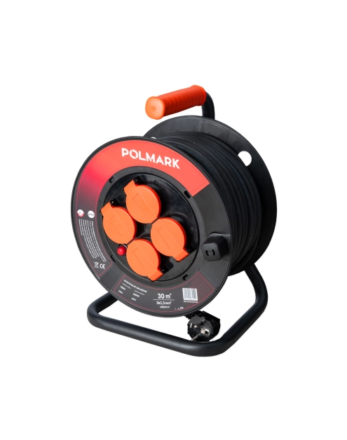 Zdjęcie: Bęben plastikowy mały IP44  30m 3x1,5mm2 H03VV-F POLMARK
