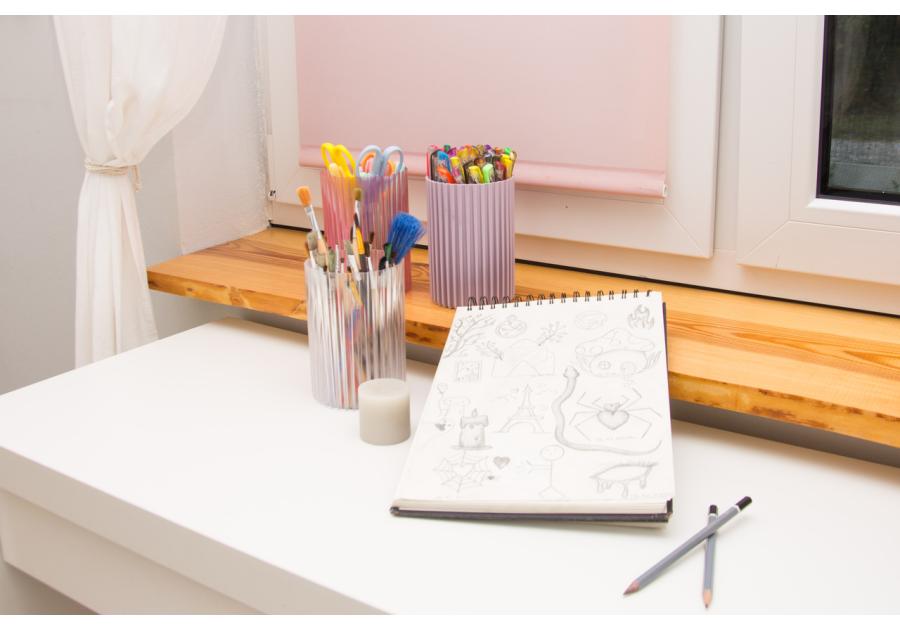 Zdjęcie: Zestaw wazonów Nemo, 3 sztuki, szarolilowy LAMELA