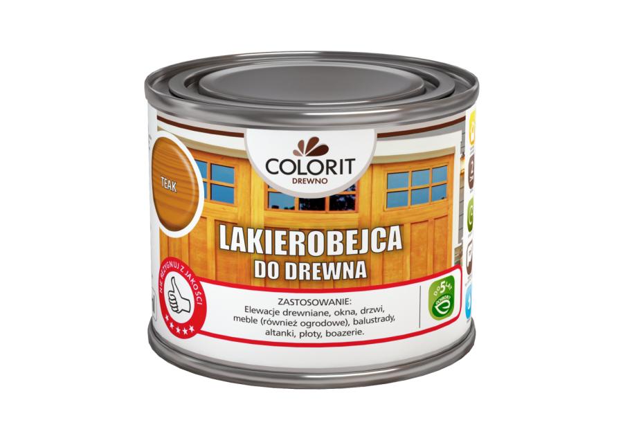 Zdjęcie: Lakierobejca do drewna, teak 375 ml COLORIT