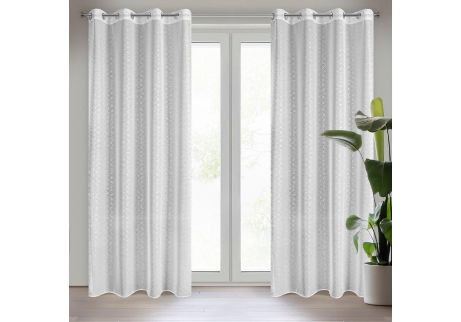 Zdjęcie: Zasłona gotowa D91 Fibi 140x250 cm biały EUROFIRANY