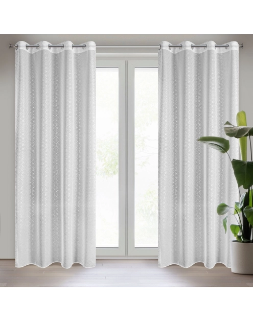 Zdjęcie: Zasłona gotowa D91 Fibi 140x250 cm biały EUROFIRANY