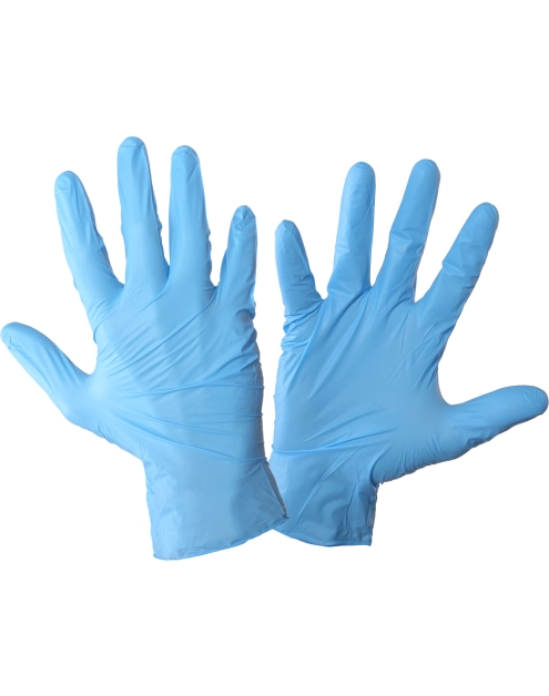Zdjęcie: Rękawice nitryl niebieskie, 100 szt., pudełko, "9", l, CE, LAHTI PRO
