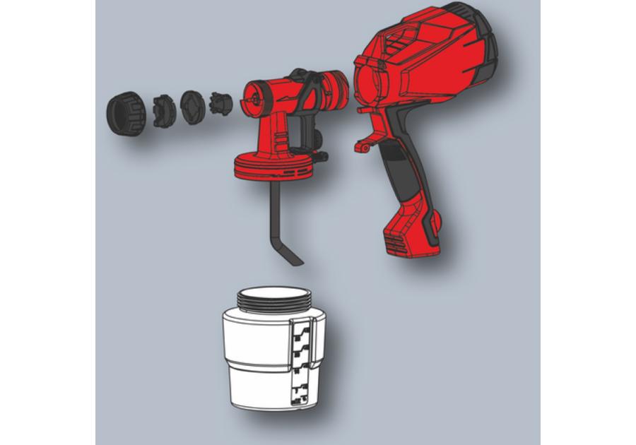 Zdjęcie: Pistolet do farb TC-SY 500 P Spray SYS 4260010 EINHELL