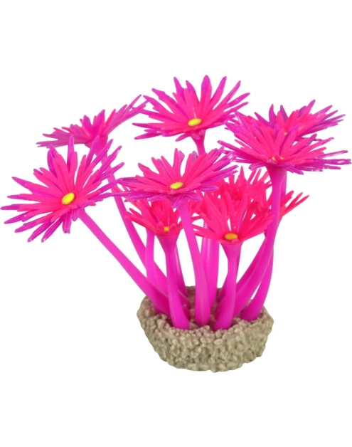 Zdjęcie: Ozdoba do akwarium Flowers 1 fioletowo-różowa 8x8 cm ZOLUX