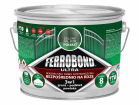Farba antykorozyjna Ferrobond Ultra półmat zielony 2,5 L JURGA
