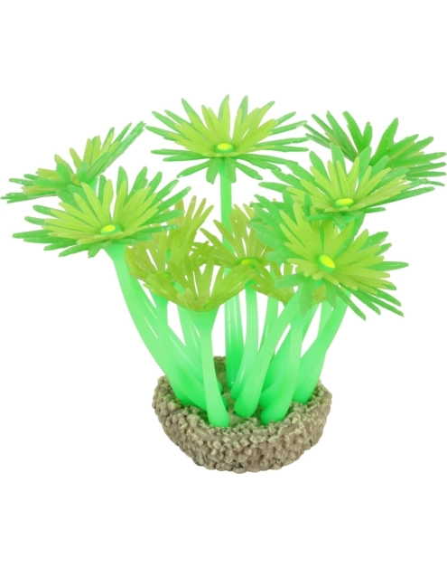 Zdjęcie: Ozdoba do akwarium Flowers 1 zielona 8x8 cm ZOLUX
