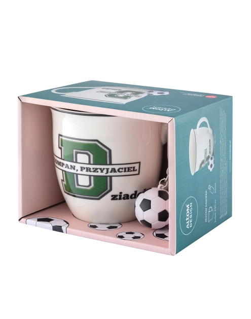 Zdjęcie: Kubek baryłka duża z wywiniętym rantem 630 ml z brelokiem dekoracja Dziadek 1 ALTOM DESIGN