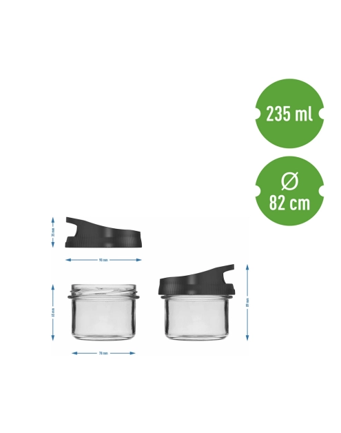 Zdjęcie: Pojemnik do przechowywania 235 ml z zakrętką 132245 BROWIN