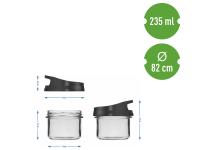 Zdjęcie: Pojemnik do przechowywania 235 ml z zakrętką 132245 BROWIN