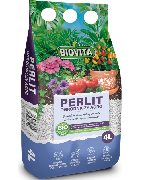 Zdjęcie: Perlit ogrodniczy Agro 4 L BIOVITA