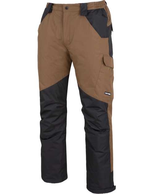 Zdjęcie: Spodnie ocieplane z szelkami brązowo-czarne, 2XL, CE, LAHTI PRO