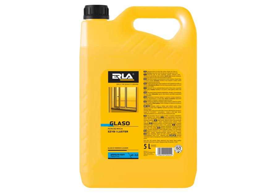 Zdjęcie: Ppłyn do mycia okien, szyb i powierzchni szklanych Glaso 5 L ERLA