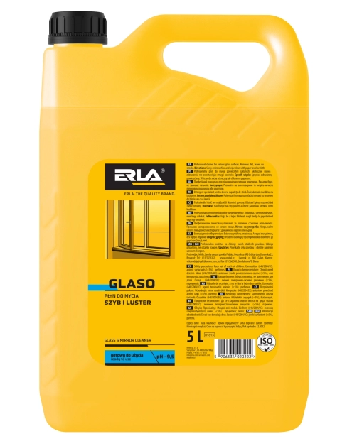 Zdjęcie: Ppłyn do mycia okien, szyb i powierzchni szklanych Glaso 5 L ERLA