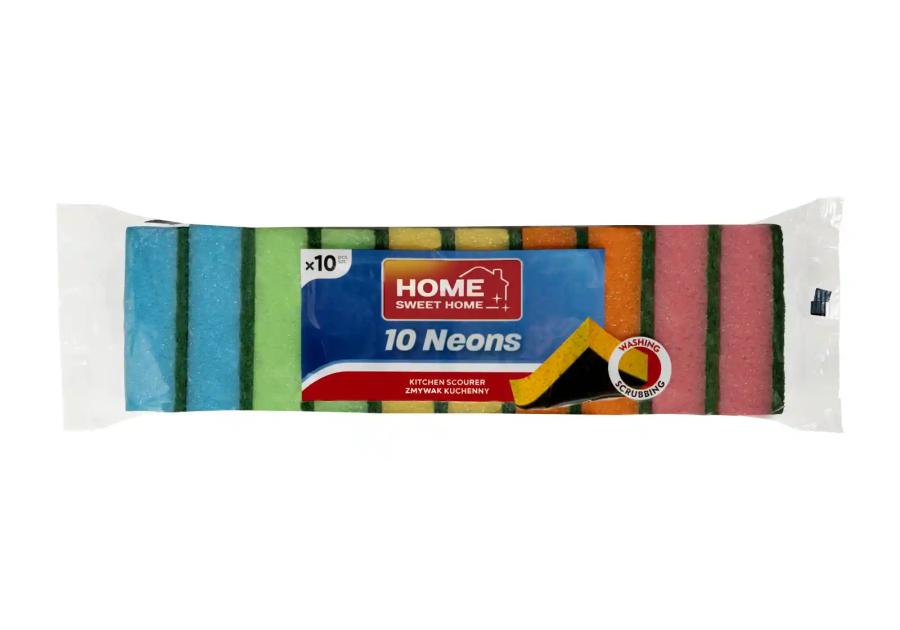 Zdjęcie: Zmywak Neons 10 sztuk HOME SWEET HOME
