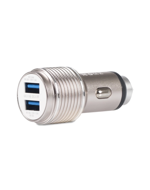 Zdjęcie: Ładowarka samochodowa z funkcją szybkiego ładowania QC 3.0 2xUSB 5V/3A LB0145 LIBOX