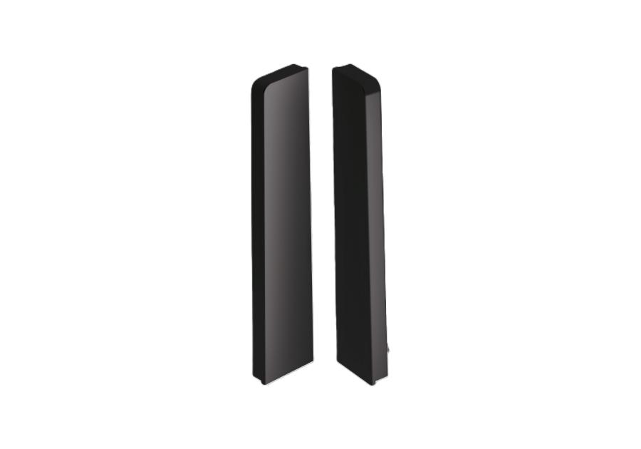 Zdjęcie: Zakończenia do listwy przypodłogowej Masterline zaślepki Cezar 1 kpl. 2 szt. L,P Czarny RAL 9005 Mat