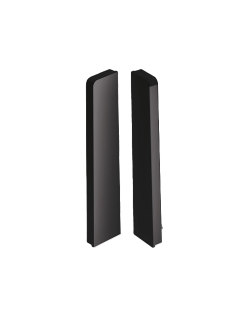 Zdjęcie: Zakończenia do listwy przypodłogowej Masterline zaślepki Cezar 1 kpl. 2 szt. L,P Czarny RAL 9005 Mat