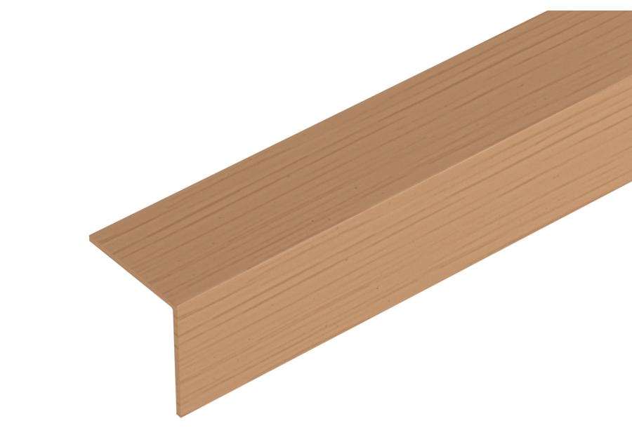 Zdjęcie: Kątownik kształtownik PVC 20x20x1,1 mm - 2,75 m dąb jasny CEZAR