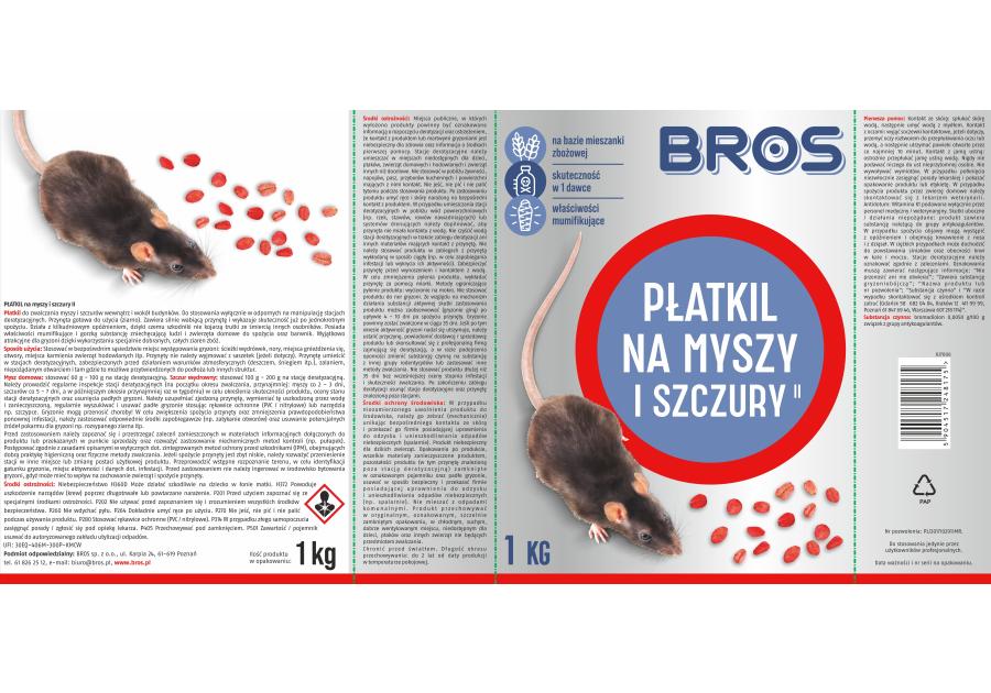 Zdjęcie: Płatki na myszy i szczury 1 kg BROS