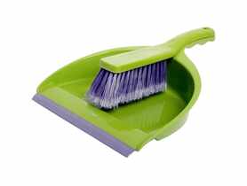Komplet zmiotka + szufelka duża zielona PUCUŚ