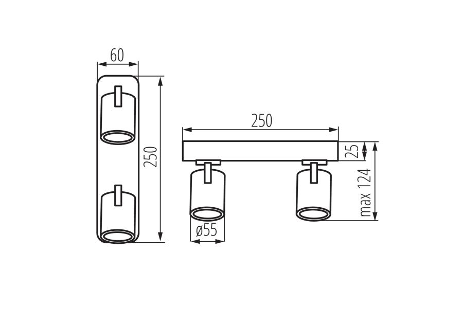 Zdjęcie: Oprawa oświetleniowa KB Dono EL-2I W KINGBERRY