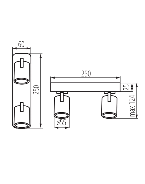 Zdjęcie: Oprawa oświetleniowa KB Dono EL-2I W KINGBERRY