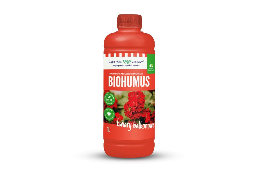 Zdjęcie: Nawóz organiczno-mineralny Biohumus Humipro 1 L NAJLEPSZE TRAWY Z IŁAWY