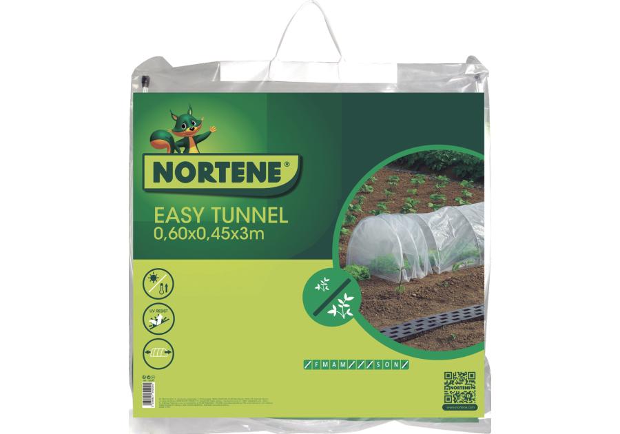 Zdjęcie: Mobilny tunel foliowy Easy Tunnel 0,60x0,45x3 m przezroczysty NORTENE