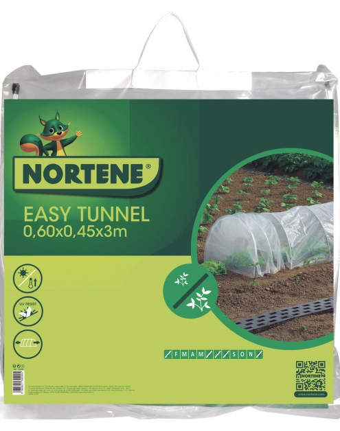 Zdjęcie: Mobilny tunel foliowy Easy Tunnel 0,60x0,45x3 m przezroczysty NORTENE