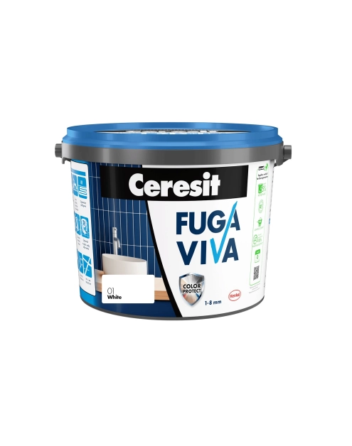 Zdjęcie: Fuga Viva elastyczna cementowa 1-8 mm white 2 kg CERESIT